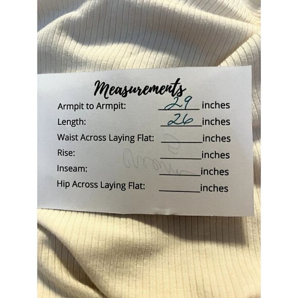 Women's Torrid Plus Size 5, 5X, 28 Cream Ribbed V-neck Sleeveless Top, Shirt - Picture 8 of 10